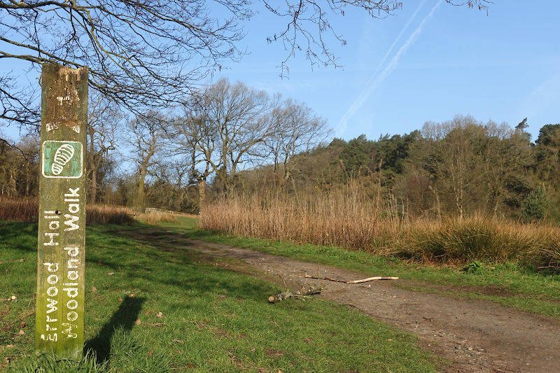 Errwood Hall Woodland Walk Sign